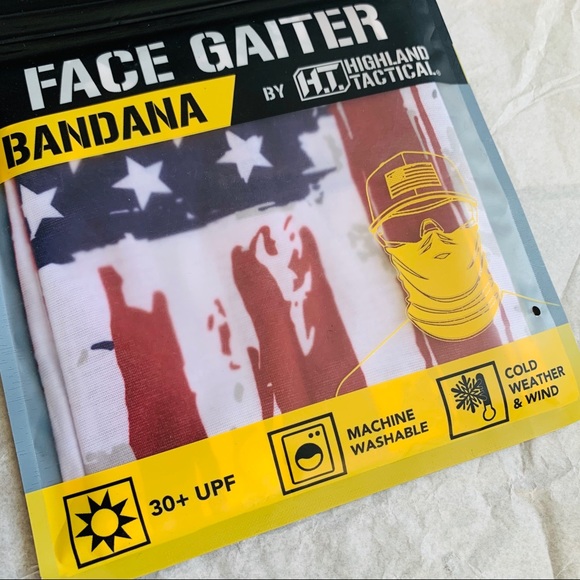 H.T. Bandana Seamless Protector Gaiter Polar Neckwear Derlay Multi - Picture 4 of 15